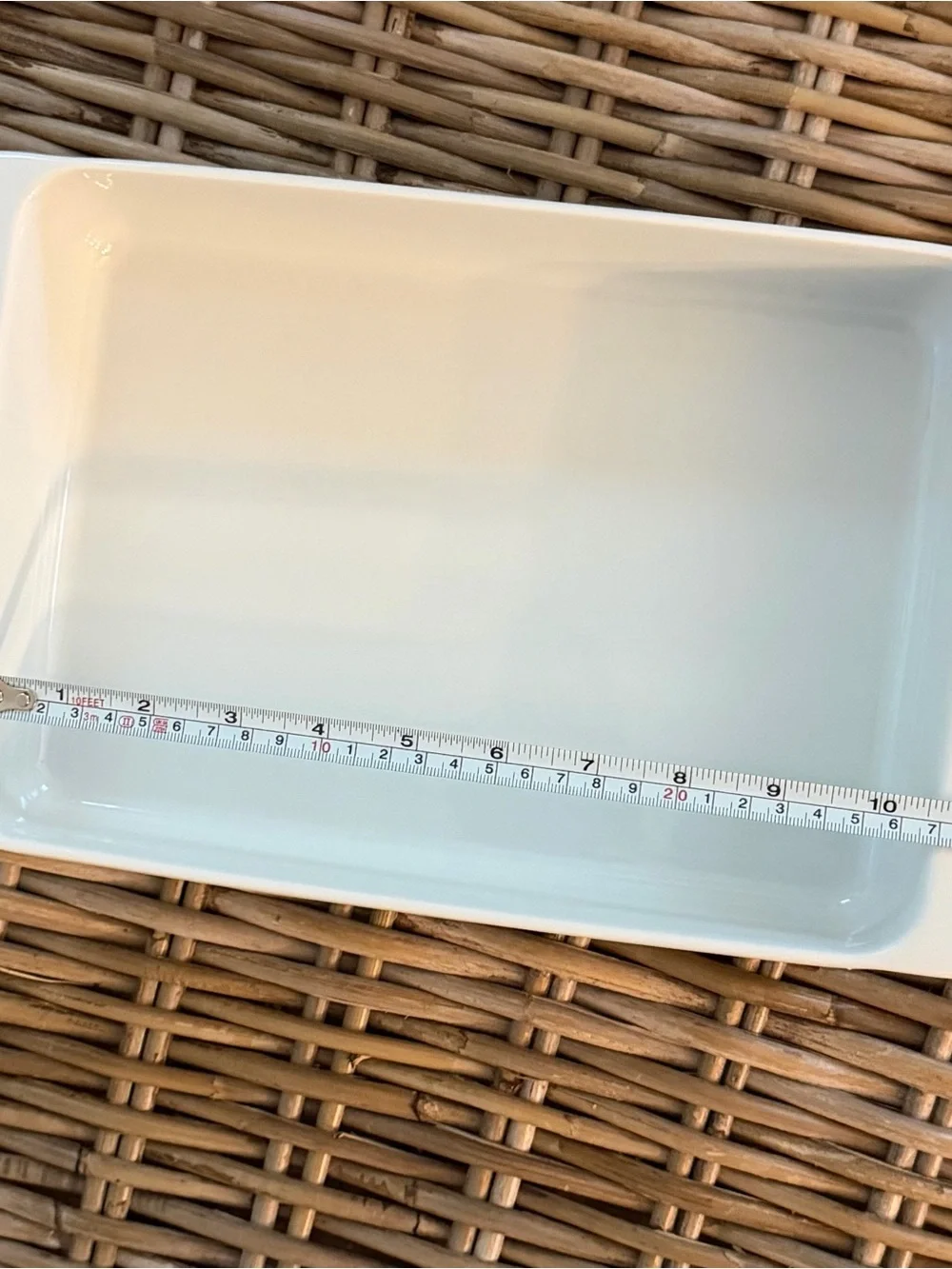 New IKEA 365+ White Baking Dish - made with feldspar porcelain